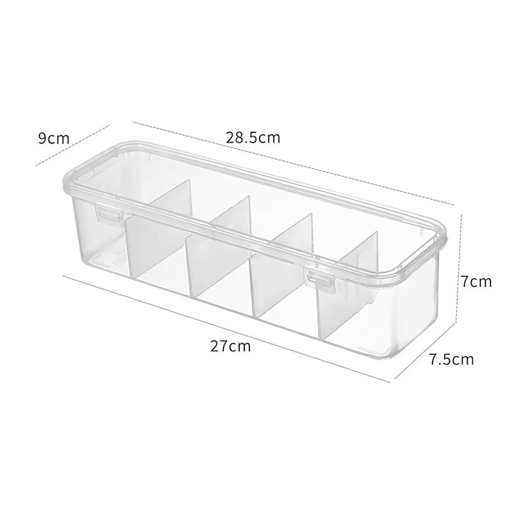 Data Cable Organizer Case Classification Dustproof Card Organizer with Lid Clutter Collection Box for Office Home